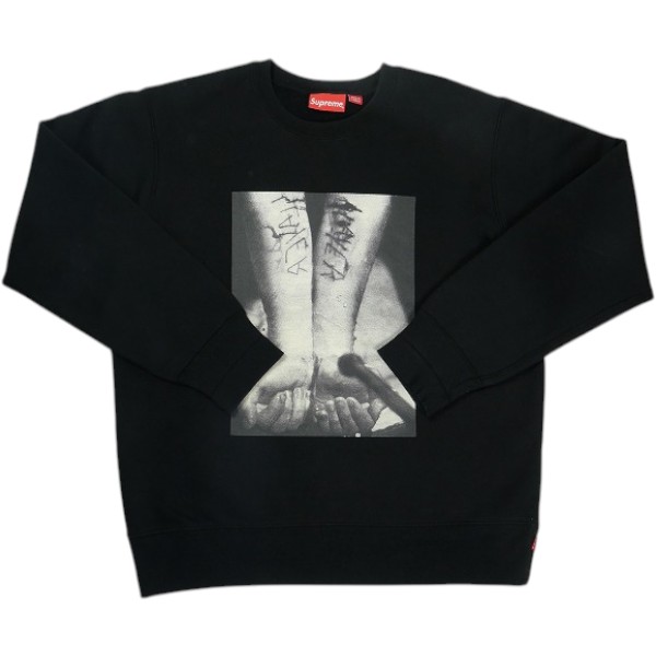SUPREME シュプリーム 16AW Slayer Cutter Crewneck Black クルーネックスウェット 黒 Size 【L】 【中古品-好いたらしい】 30010120