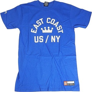 STUSSY ステューシー EAST COAST US/NY TEE BLUE ティーシャツ 青 Size 【M】 【新古品・未当て嵌める品】 20813129 Tシャツ・カットソー-メンズファッション-トップス
