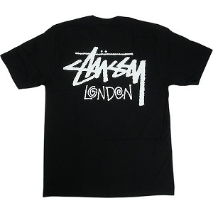 STUSSY ステューシー 25SS STOCK LONDON TEE BLACK ロンドン限定Tシャツ 黒 Size 【XL】 【新古品・未使用品】 20820670|ブランド古着のフールズジャッジ