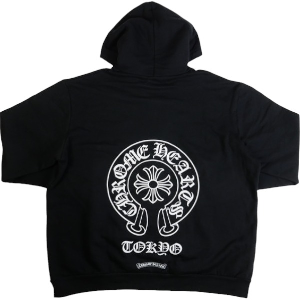 CHROME HEARTS クロム・ハーツ Tokyo Horseshoe Pullover Hoodie Black 日本の首都押さえるパーカー 黒 Size 【XXL】 【新古品・未当て嵌める品】 20838178