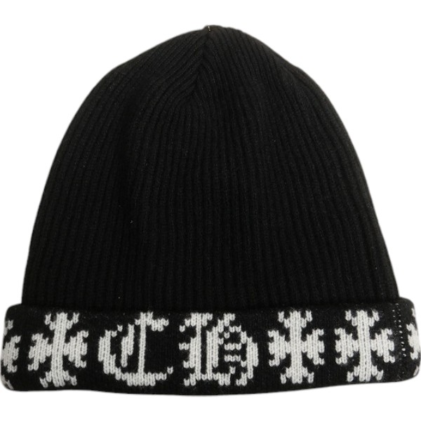 CHROME HEARTS クロム・ハーツ BIG DADDY CASHMERE BEANIE BLACK ビーニー 黒 Size 【無償性】 【新古品・未当て嵌める品】 30008792