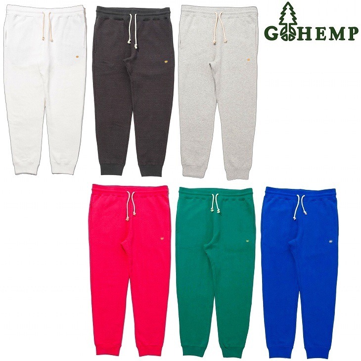 【貨物輸送無料】【MEN\u0027S \u0026 WOMEN\u0027S】GOHEMP ゴーヘンプ SLIM RIB SWEAT PANTS リブスリムヘンプスウェットパンツ 定番のHEMP55%,ORGANIC COTTON45%ヘンプスウェット裏起毛の裏地で手当たりがよく保温性もあります暑くなりすぎる物ごとなくヘンプ原料品で3季節の着付けるにも至適
