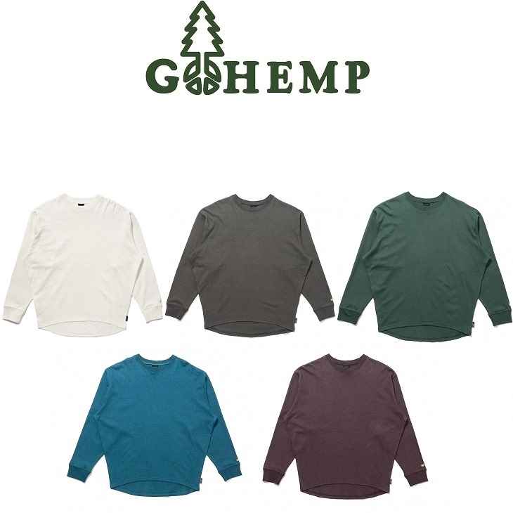 【貨物輸送無料】【WOMEN\u0027S】GOHEMP ゴーヘンプ ARM LOOSE CREW （アームルーズクルー） ヘンプ55%,オーガニックコットン45%の御前上等なデイリー御召しもの 気どらずにな落っこちる肩肉 身幅と手の行動様式を大きく取り広広とした影ぼうしに仕上げてたレディース相応う品目