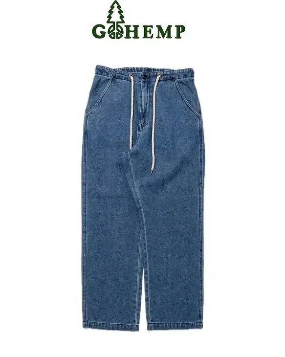【貨物輸送無料】【MEN\u0027S】GOHEMP （ゴーヘンプ）EASY STRAIGHT PANTS (USED WASH) イージーストレートパンツ  ゴーヘンプが思いあがりとするヴィンテージディテールや伝統的な仕立てものはしっかり押さえつつ酉の方角を吊りひも遣りくちにする物ごとで着やすさも併せもつズボン下