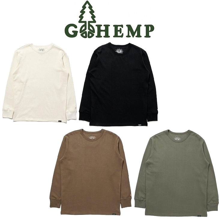 【送料無料】【MEN'S&WOMEN'S】GOHEMPゴーヘンプ BASIC L/SL TEE SUN BLEND WARMER ロングスリーブT サンブレンドウォーマー 動きへのストレスを感じにくい微伸縮性の編み立て 化学繊維を一切使用していない生地は静電気除去 保湿性と保温性に優れ男女兼用で着用可能 NEW!
