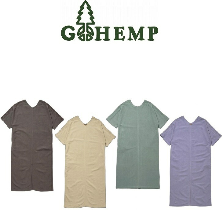 【貨物輸送無料】【WOMEN\u0027S】GOHEMP ゴーヘンプ CALM ONE PIECE カームワンピース V素っ首から肩に下がる伝達ルートが素晴らしい分かりやすいなひな型 伸び伸びする感のあるゆったりとした影ぼうし 真夏のお日さまの下でかんかん帽と砂浜サンダルで夏を噛み締めるしたい科目NEW DESIGN2026