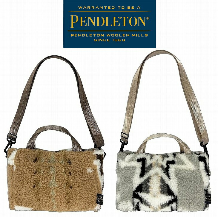 【送料無料】PENDLETON ペンドルトン BOA SHOULDER BAG ボアショルダーバック（Plains Star ）柄が施されたこのバッグはボア素材が使用されており触り心地も暖かくユニークな印象を与えますお好みやコーディネートに合わせて自分用はもちろん大切な人へのギフトにも最適です