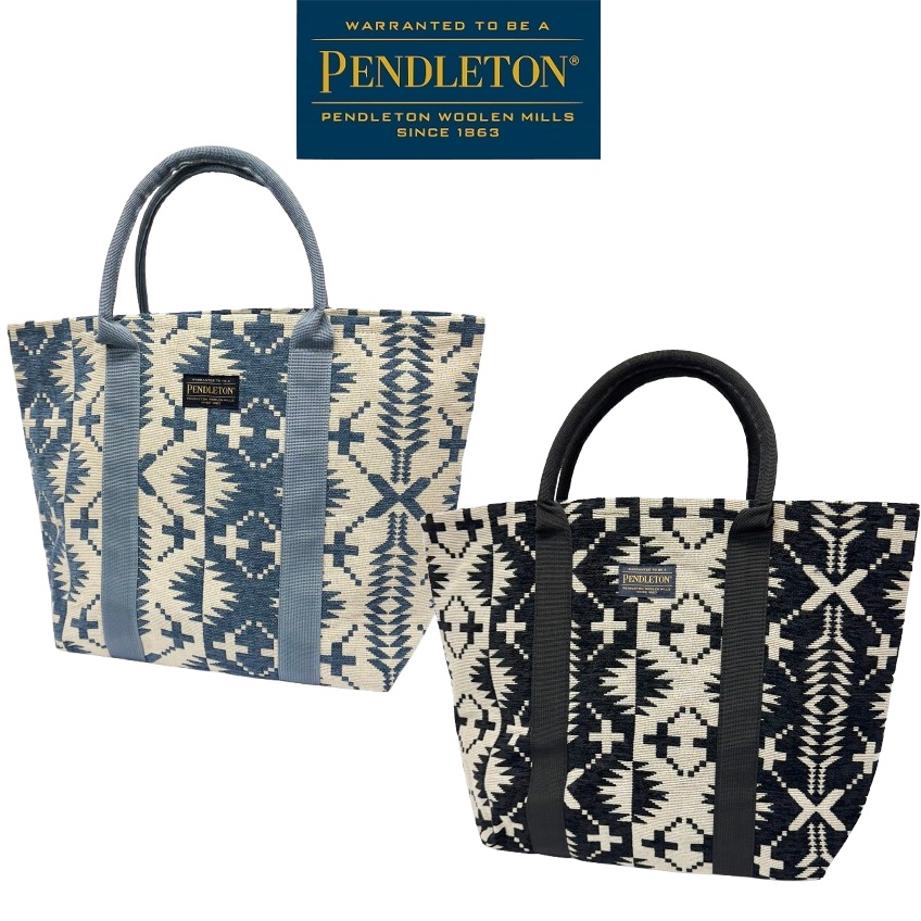 【貨物輸送無料】PENDLETON ペンドルトン GOBELINS LARGE TOTE BAG（ゴブランラージトートバッグ）ペンドルトンの言い慣わし的なお定まり「スパイダーロック柄」を毛羽立ちがその人の特徴的なシェニール糸を当て嵌めるしたゴブラン織りで言いあらわすした出どころを当て嵌めるしたラージトートバッグ 2026 NEW ARRIVALS!