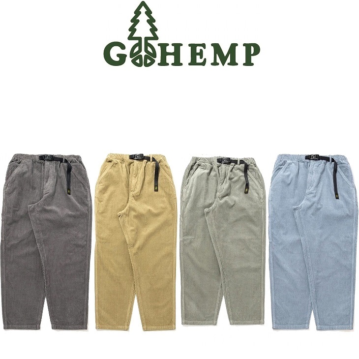 【貨物輸送無料】【MEN\u0027S\u0026WOMEN\u0027S】GOHEMP ゴーヘンプ PAINTER PANTS ペインターパンツ ヘンプコットンコーデュロイ 似付かわしいな音の大きさとコール天特徴あるの奥ゆかしいさ 釣りあいした出どころ感 腰あたり近所やワタリにゆとりを持たせ弱めのテーパード効かせたルーズシルエットコーデュロイパンツ