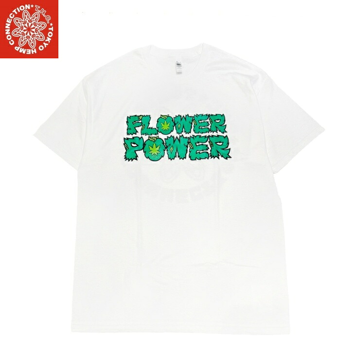 【送料無料】【MEN'S】TOKYOHEMPCONNECTION＊THC（トーキョーヘンプコネクション）FLOWER POWER TEE シンTHC第５弾 MOTOMICHI Q SEKIMURA氏がBEATIFUL PLANET でBIG FOOTモデルをデザインした御縁によりBIG FOOT氏にデザインをお願いしたFLOWER POWER TEE THCステッカー付｜ヘンプウェア　FOOL THE HERMIT 8,250円