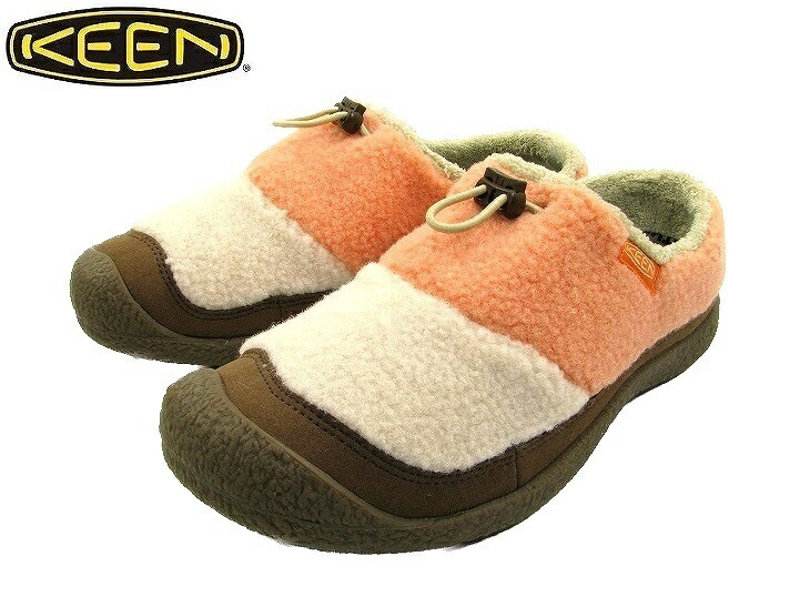 【送料無料】【WOMEN'S】KEEN キーン HOWSER 3 SLIDE (ハウザー3スライド) BIRCH/TANGERINE リラックスシューズの進化形。楽で暖かく洋服とも似合う、どんな時もゆったりした流れをもたらす地球と共に歩むエコプロダクツクロッグデザインタイプのアップデートバージョン｜ヘンプウェア　FOOL THE HERMIT