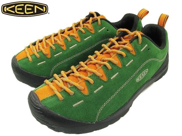 【貨物輸送無料】【MEN\u0027S】KEEN キーン JASPER (ジャスパー) FOREST ELF/ORANGE PEPPER 発売から15周年を迎える定番アウトドアスニーカー クライミングシューズを主題にしたひな型にコンフォートシューズの履き気味合いを変わり種 アディショナルシューレース付き添い人 秋冬靴