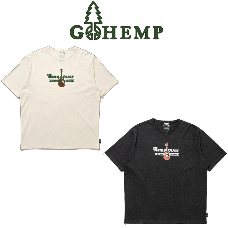 【送料無料】【MEN'S&WOMEN'S】GOHEMP ゴーヘンプ HEMP LOVER WIDE FITS TEE ヘンプラバーワイドフィットT 定番のヘンプ×オーガニックコットンジャージー生地のプリントシリーズベーシックの着用感に近いナチュラルなワイドシルエット やや長めの5分袖が特徴 2025 NEW!!!