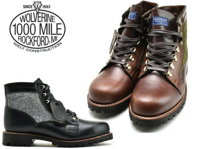 ウルバリン 1000マイルブーツ ウルヴァリン WOLVERINE 1000MILE BOOTS W990122 W990123 Made in USAメンズ ブーツ men's boots