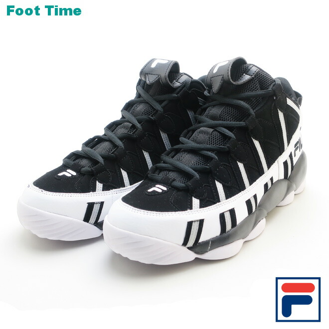 fila spaghetti white black
