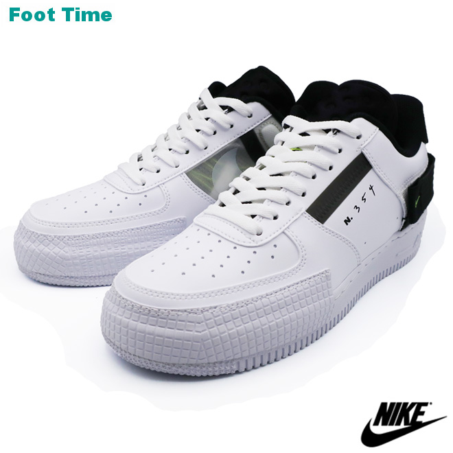nike air force one type black and white