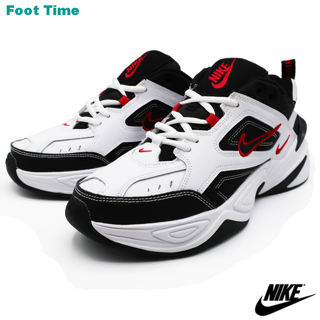 nike m2k tekno white black red