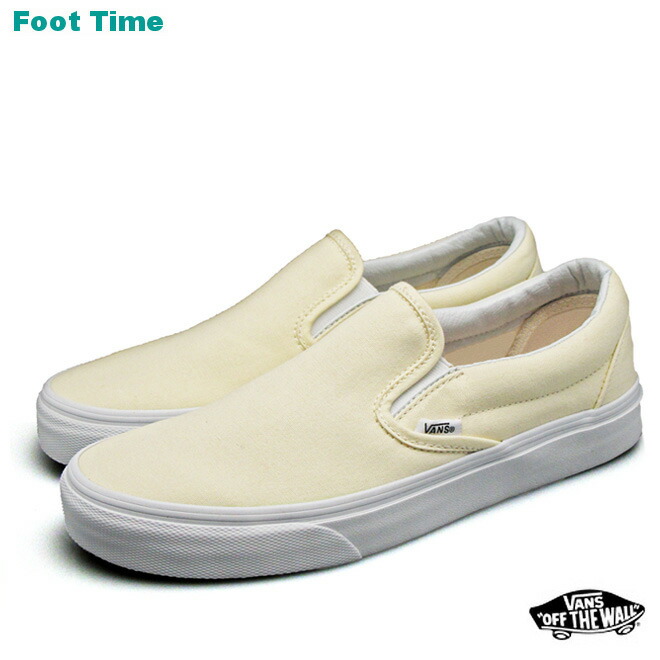 vans classic slip on off white