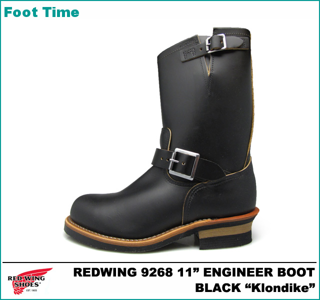 Foot Time Red Wing 9268 11 Inch Engineer Boots Black
