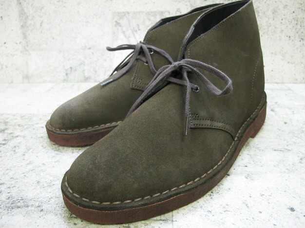 clarks olive suede desert boots