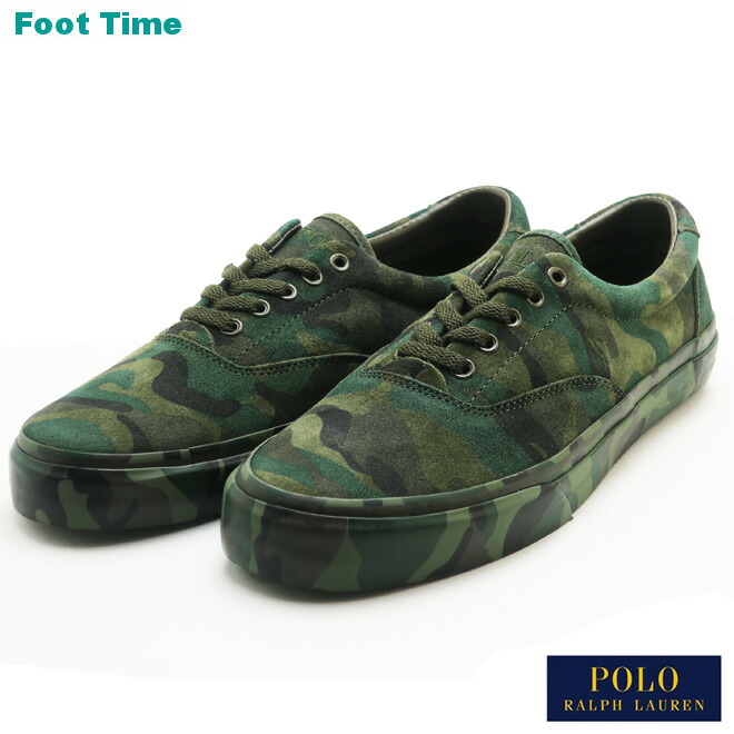 代引き人気 ポロ ラルフローレン トンプソン シルキースエード メンズ スニーカー Polo Ralph Lauren Thompson Sk Vlc オリーブ カモ Olive Camo 待望 Www S Ifm Com