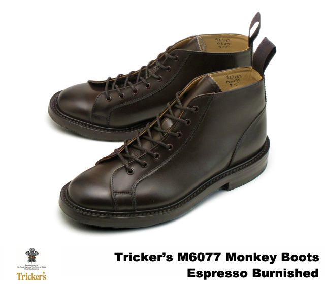 【楽天市場】トリッカーズ モンキーブーツ エスプレッソバーニッシュ メンズ ブーツ ダイナイトソール Tricker's M6077