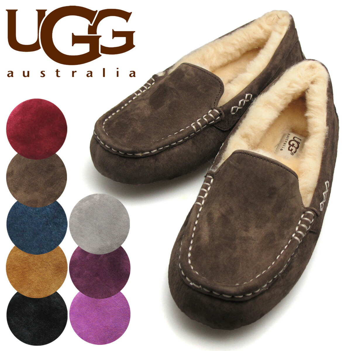 UGG - UGG アグ モカシン ANSLEY アンスリー チェスナッツ 26cmの+