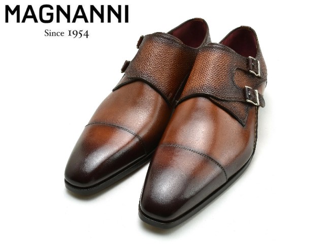 販売 マグナーニ ダブルモンクストラップ MAGNANNI 19616 tdh