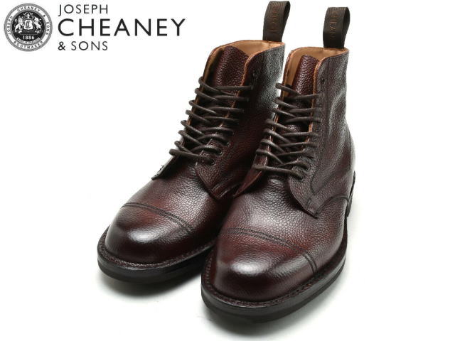 CHEANEY チーニー プレーントゥ チャッカブーツ ブラック 25cm JOSEPH CHEANEY & SONS CHEANEY【チーニー】別注サイドゴア