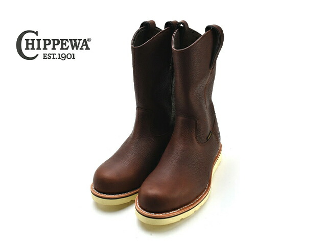 黒タグ usa製 chippewa チペワ ペコスブーツ 8E ブラウン 茶 CHIPPEWA チペワ ペコスブーツ ウエスタンブーツ 黒タグ USA製