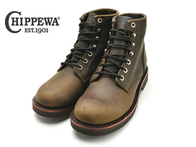 防水 チペワ Chippewa Waterproof ペコスブーツ 25335 Chippewa Men's Edge Walker Waterproof Moc Toe Lace-Up Work