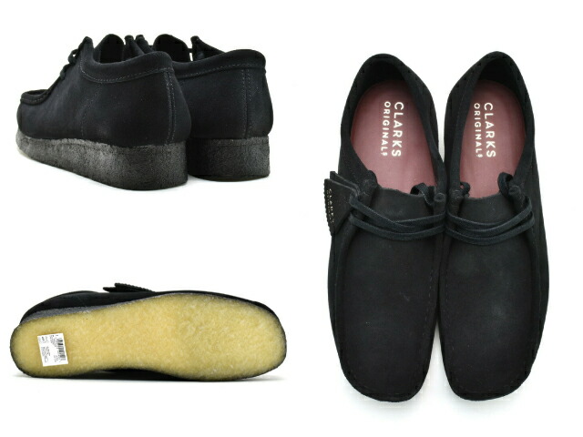 内祝い クラークス ワラビー ロー CLARKS WALLABEE UK規格 26155519 BLACKSU ブラックスエード qdtek.vn