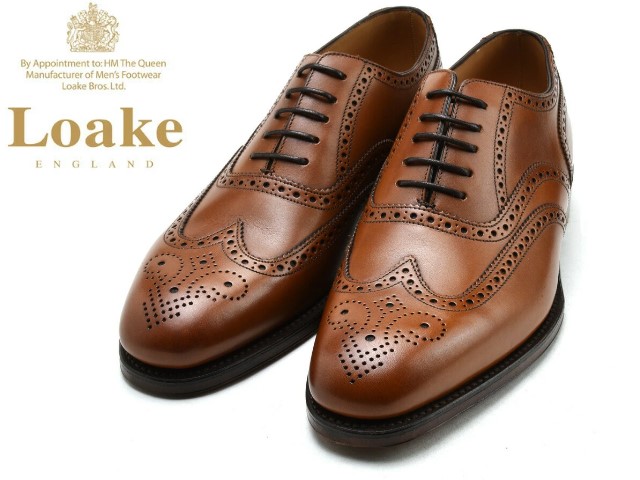 美品　loake 1880 buckingham バッキンガム　ビジネスシューズ 楽天市場】ローク ウィングチップ Loake BUCKINGHAM ブラウン メンズ