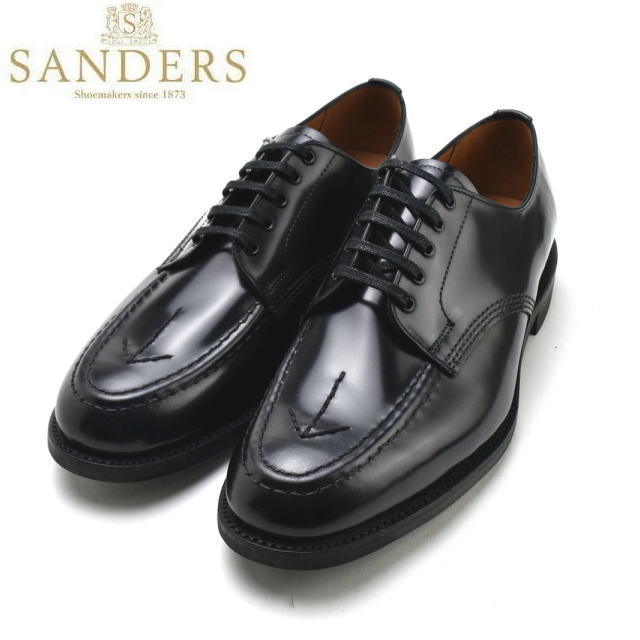 SANDERS サンダース ミリタリーUチップシューズ ブラウン SANDERS 再入荷済み 別注素材 SANDERS サンダース 1128 ダーク