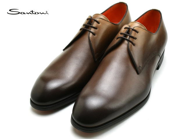 好評受付中 サントーニ ビジネスシューズ メンズ ドレスシューズ プレーントゥ Santoni MGSI15018SMABPTGT50 DBR 