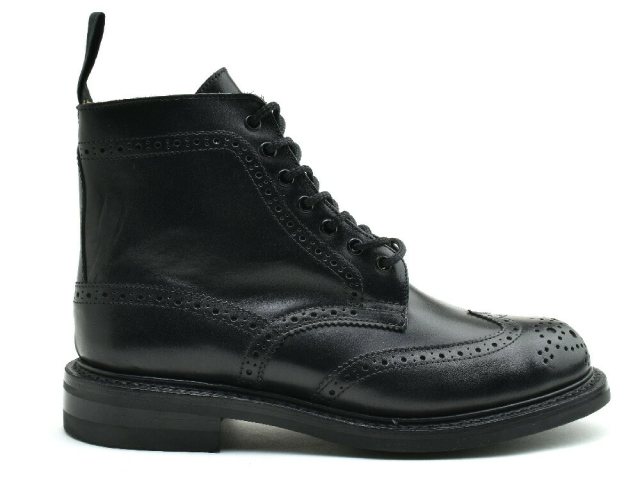 トリッカーズ レディース ウィングチップ MALTON BLACK L5180 BOOT