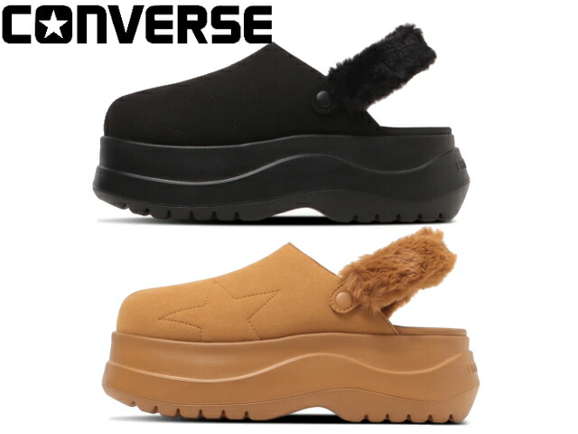 送料無料 チューイー クロッグサンダル レディース AW 秋冬 新作 秋新作 冬新作 人気 流行 定番 2025 コンバース CONVERSE CLG 33800082 33800080 厚底サンダル ファーベルト 7cmヒール バックストラップ サボサンダル ブラック ブラウン 靴 楽天市場】コンバース チューイー クロッグサンダル CONVERSE CHEWY