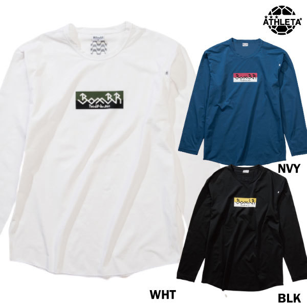 アスレタ ATHLETA バイカラーロゴプラ長袖Tシャツ 大人用 ロングTシャツ サッカー フットサル BR0211