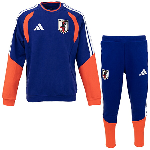 アディダス サッカー日本代表 ティロ26 スウェットクルー&パンツ 大人用 スウェット上下セット adidas YY605-KA7009/TG520-KA2412