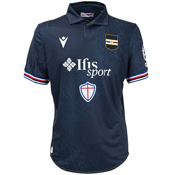 マクロン 25-26 サンプドリア 3rdユニフォーム 大人用 サッカーシャツ 半袖 macron 400095130001|フットボールパーク 店