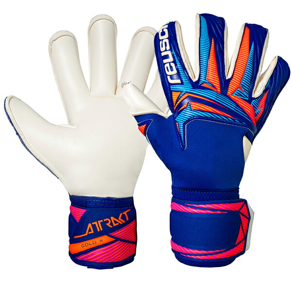 ロイシュ アトラクト ゴールドX ロールフィンガー 大人用 サッカー キーパーグローブ GKグローブ reusch 5670965-4126|フットボールパーク 店