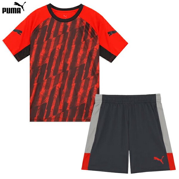 プーマ INDIVILIGA グラフィック SSシャツ＆ショーツ 大人用 サッカー プラクティス上下セット puma 660968/660976