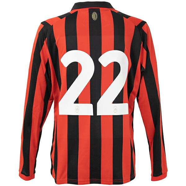 【スピード出荷】プーマ 24-25 ACミラン #22(番号のみ) 125th オーセンティックユニフォーム 長袖 大人用 サッカーシャツ puma 775052-04