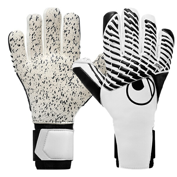 ウールシュポルト ファングマシーネ スーパーグリップ+ ハーフネガティブ 大人用 サッカー キーパーグローブ GKグローブ uhlsport 1011396-01｜フットボールパーク 店