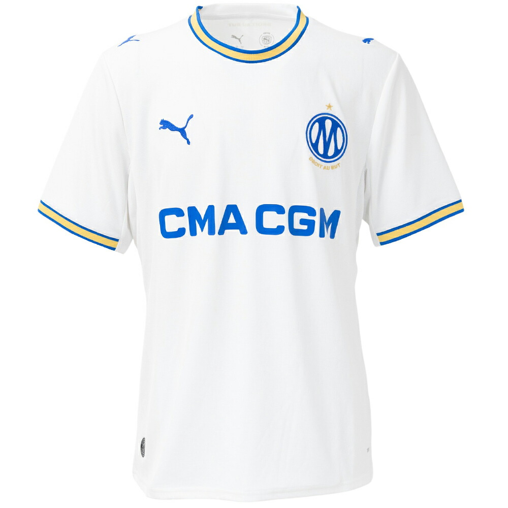 プーマ 26-27 オリンピック マルセイユ ホーム レプリカユニフォーム 半袖 大人用 サッカー レプリカシャツ puma 784252-01|フットボールパーク 店
