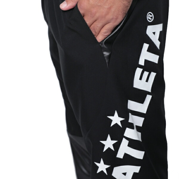 アスレタピステシャツパンツ上下セットジュニア子供用サッカーフットサルトレーニングウェアジャージATHLETA18012J-18013JNVY/BLK
