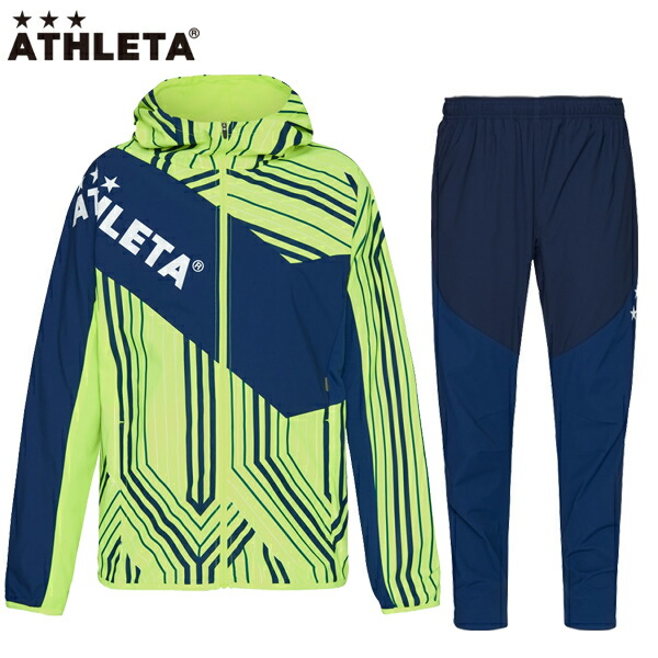 アスレタ ストレッチトレーニングジャケット 04146-04147 ATHLETA FYE NVY サッカー トレーニングウェア パンツ フットサル  上下セット 大人用 【超歓迎】 パンツ