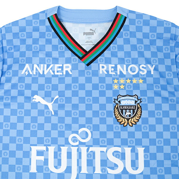 プーマ2024川崎フロンターレ1stユニフォーム大人用サッカーホームゲームシャツpuma778827-11