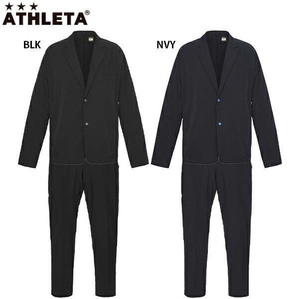 O-rei ATHLETA ブラック ジャケット・パンツセット ソフトハイストレッチテーラードJK