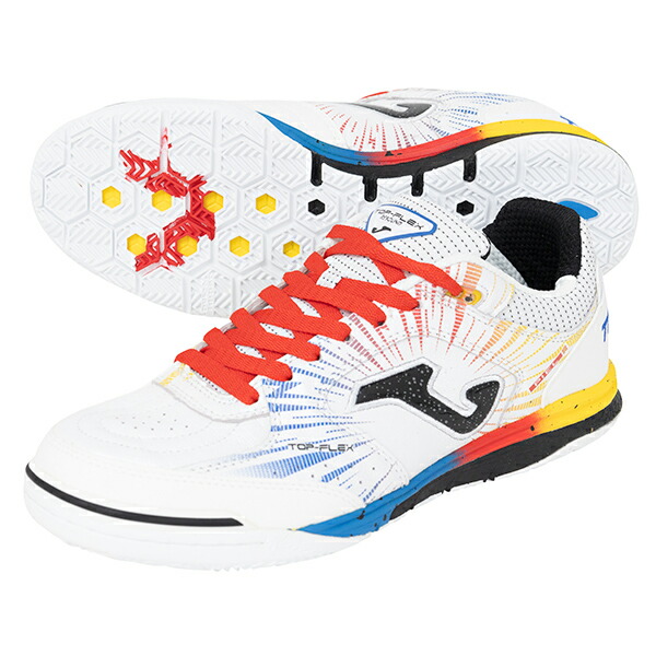 シューズ pin / TOP FLEX 2476 IN (25) Futsal shoes Top Flex 24 indoor white red | JOMA®